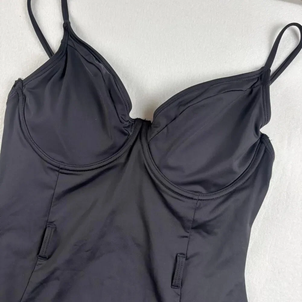 Good American Black One Piece Swimsuit Size 3 Women’s Minimal Classic Swim